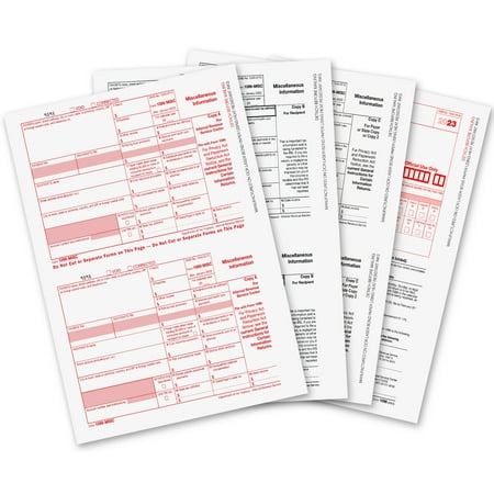 1099 MISC Forms 2023 1099 MISC Laser Forms IRS Approved Designed for QuickBooks and Accounting Software 2023, 4 Part Tax Forms Kit, 25 Vendor Kit - Total 54 (105) Forms