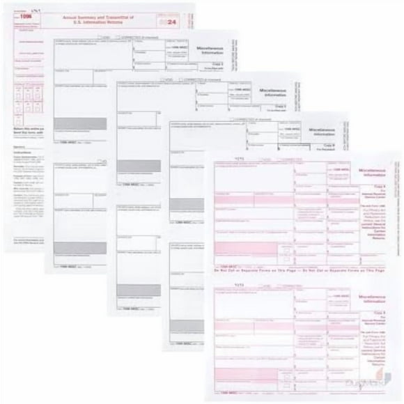 1099 MISC Forms 2024, 4 Part Laser Tax Forms Kit for 25 Individuals - Designed for QuickBooks and Accounting Software 1099 Misc 2024