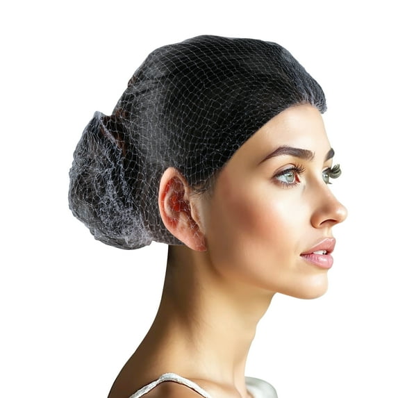 109IR.Lightweight, Regular 22" Size with 1/4" Opening, Nylon Invisible Hairnet White