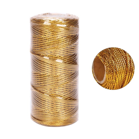 109Yards Decorative Wrapping Twine String Metallic Bakers Twine for Christmas Gift Wrapping Craft