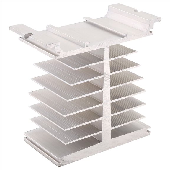 10A-120A Solid State Relay SSR da AA DD Aluminum Fins Single Phase Aluminum Heat Sink Dissipation Radiator Rail Mount