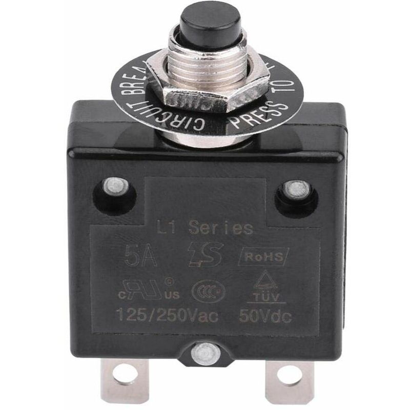 10A Circuit Breaker Optional Reset Thermal Switch, 125250V AC 50V DC