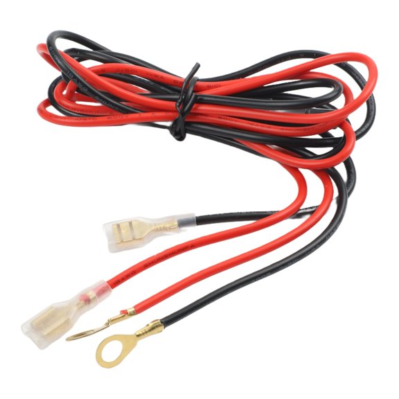 10A Fuse Offset Tag Power Cable 18AWG Pure Copper Car for CHARGER Modification Harness with Standard Ring Terminal for Automotive Electronics Motorcycle 0.6m-1.5m(1meter)