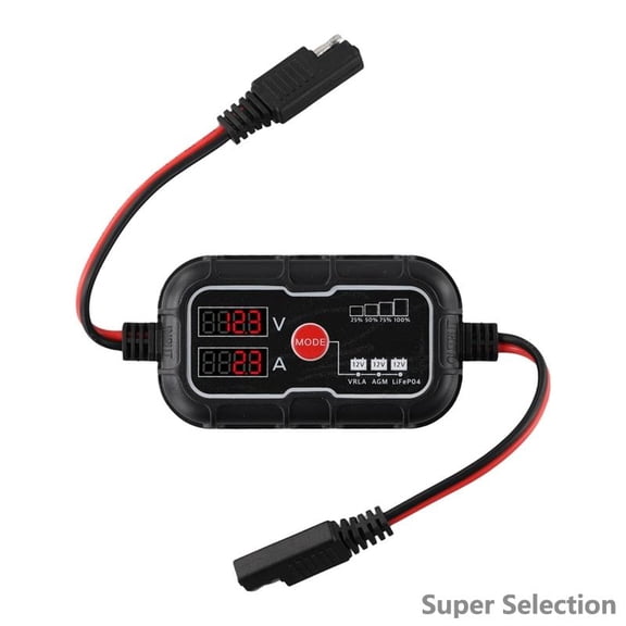 10A MPPT Solar Charge Controller 12V/24V Auto, LCD Display Solar Panel Regulator With Multi-Battery Protection For Lithium LiFePO4, Gel, AGM, Flooded Batteries - For RV, Boat, Cabin, Off-Grid,1