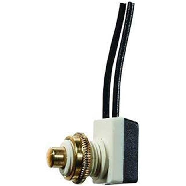 10A Push Button On, Off Switch - SPST with 8 in. Leads - Walmart.com