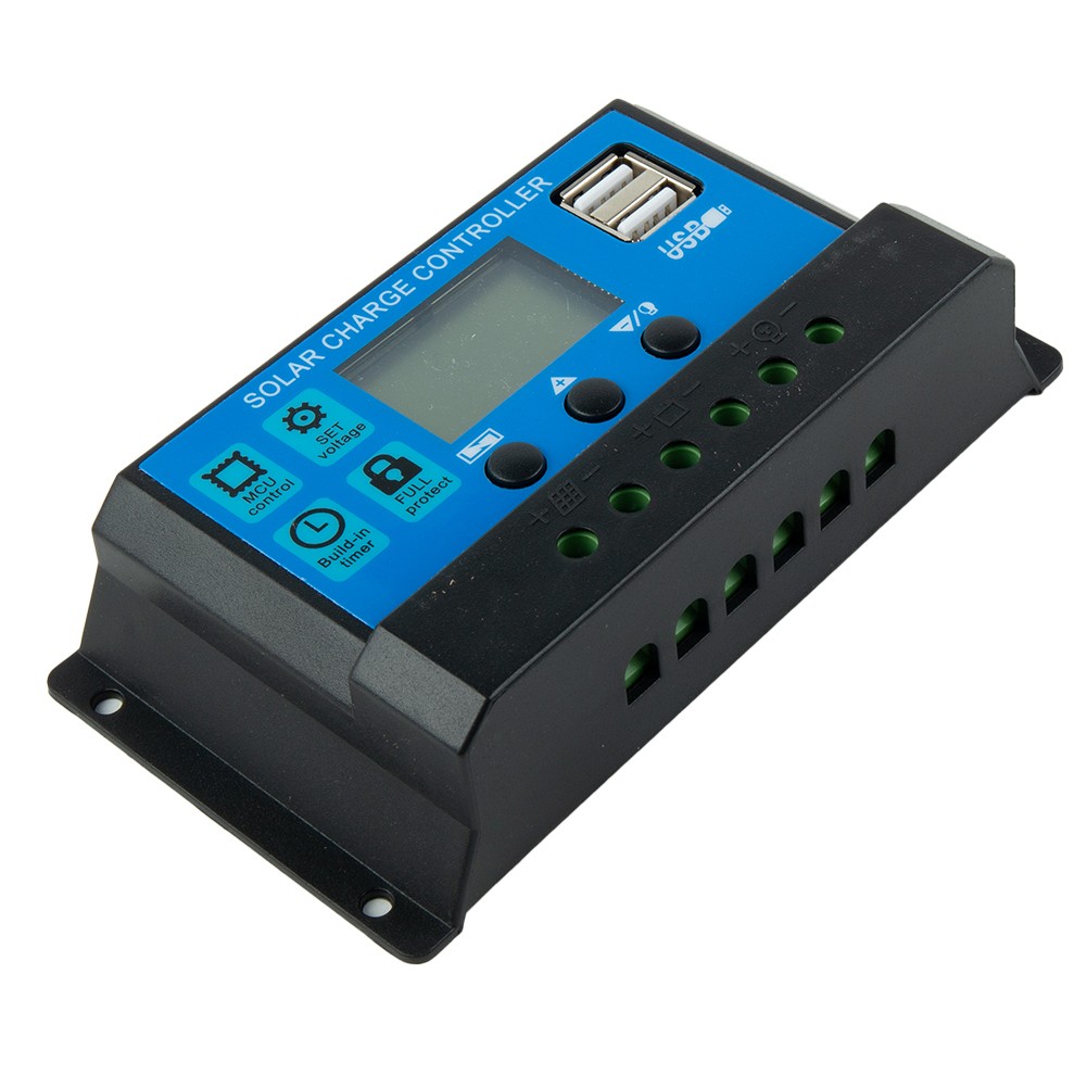 10A solar controller light time control solar charge and discharge controller
