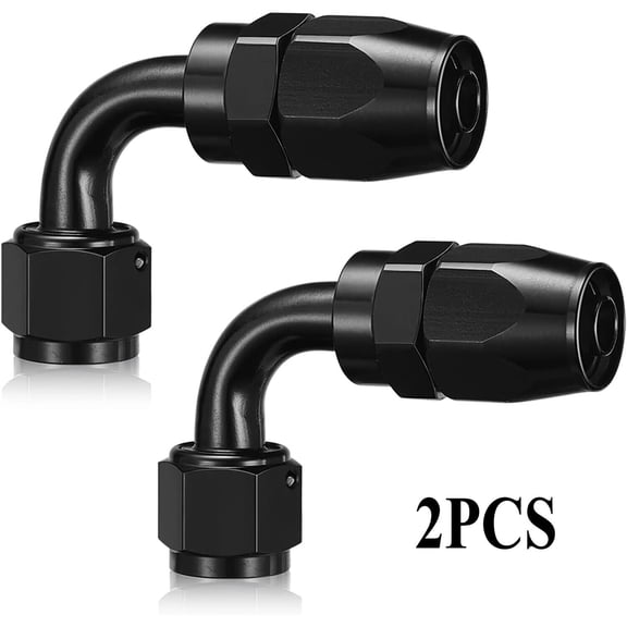 10AN AN10 90°Aluminum Full Flow Swivel Fitting Hose End Adapter Universal