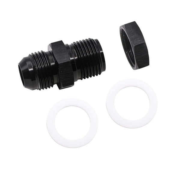 10AN Male Bulkhead Fuel Cell Fitting Adapter,Aluminum Fuel Line Hose Adapter for Fuel Systems