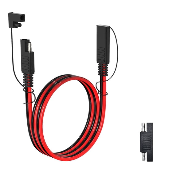 10AWG/12AWG/14AWG//16AWG 6FT SAE Extension Cable 3/6/10/20/35/50FT Quick Disconnect Wire Harness with Connector for Automotive RV Battery Solar Panel