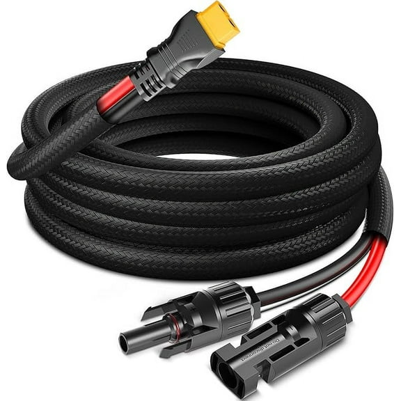 10AWG-20ft Advanced Solar to XT60 Charging Cable,Redesign Solar Panel Connector to XT60i Adapter Extension Wire for EF ECOFLOW RIVER DELTA Portable Power Station RV Solar Panel Solar Generator