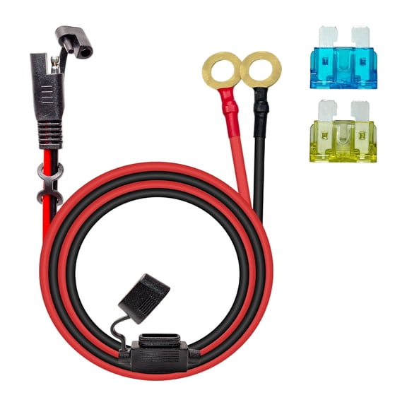 10AWG Quick Disconnect Cable with Fuses for Motorcycle Car Solar Panel