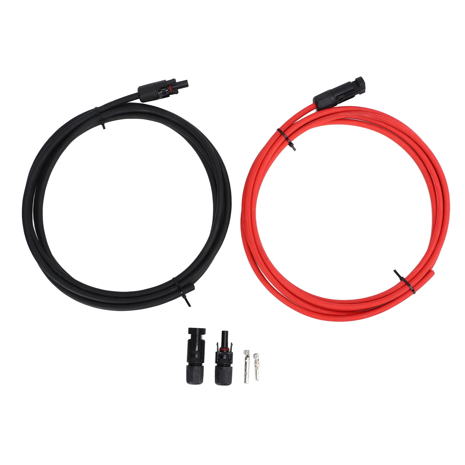 10AWG Solar Cable, 10FT Female-Male Connectors, Outdoor, Self-Locking Design, Weatherproof Extension Cord Rarida