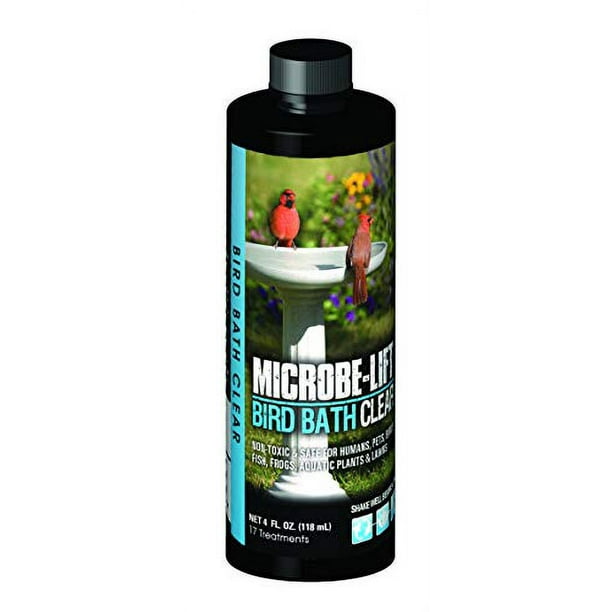 10Bbc4 Bird Bath Clear TwoInOne Water Cleaner And Surface Treatment