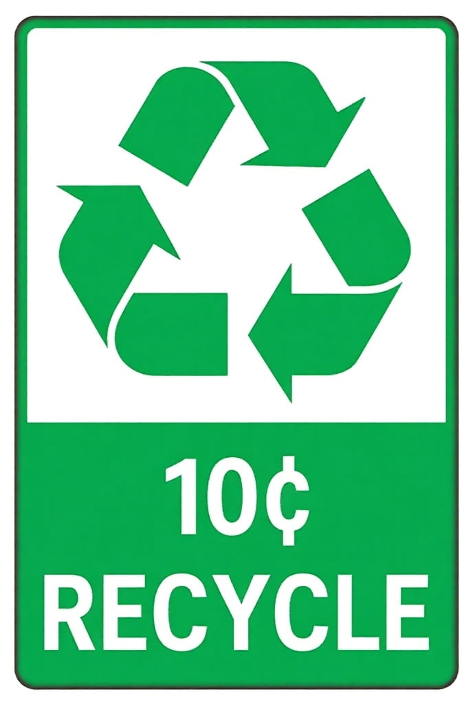 Recycle Usage Sign 10C Recycle Aluminum Sign - 8