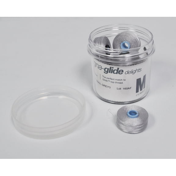 Fil-Tec Magna-Glide Delights Poly Style M Prewound Bobbins Cool Grey