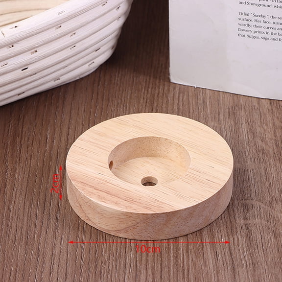 10CM 12CM 15CM Wood Table Lamp Base Round Solid Wood Display Lamp Base Light Parts Stand For DIY Table Lamp Bases