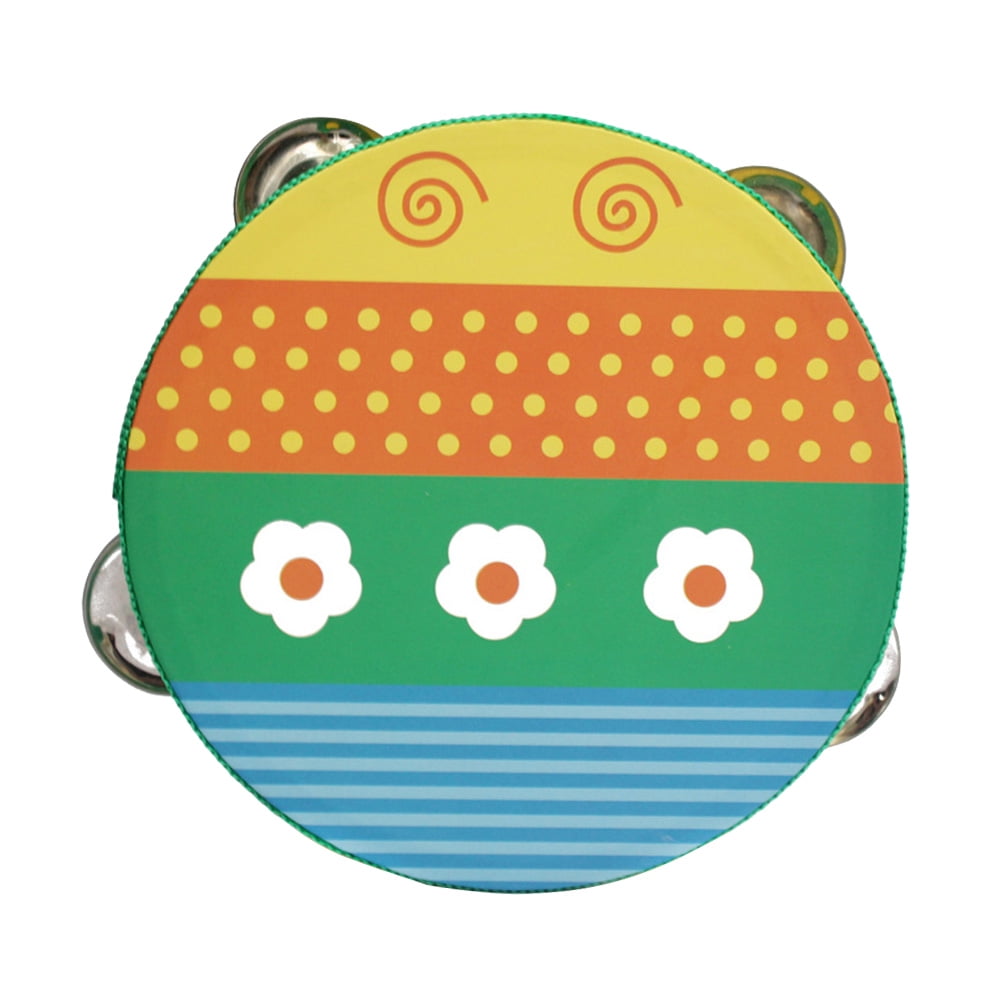 10CM Baby Child Kid Handbell Clap Drum Tambourine Rattles Toy Musical
