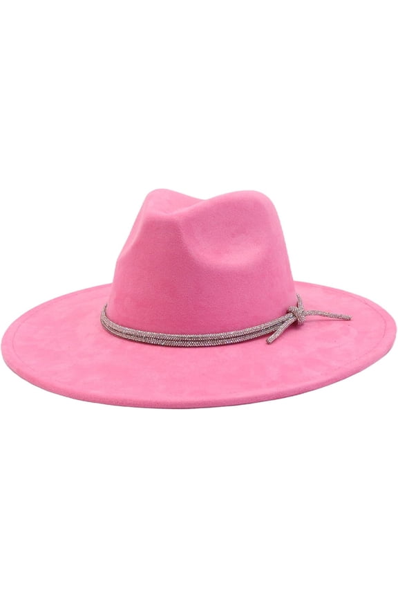 10CM Big Wide Brim Fedora Hat for Women Men Western Suede Hats Large Felt Panama Hat