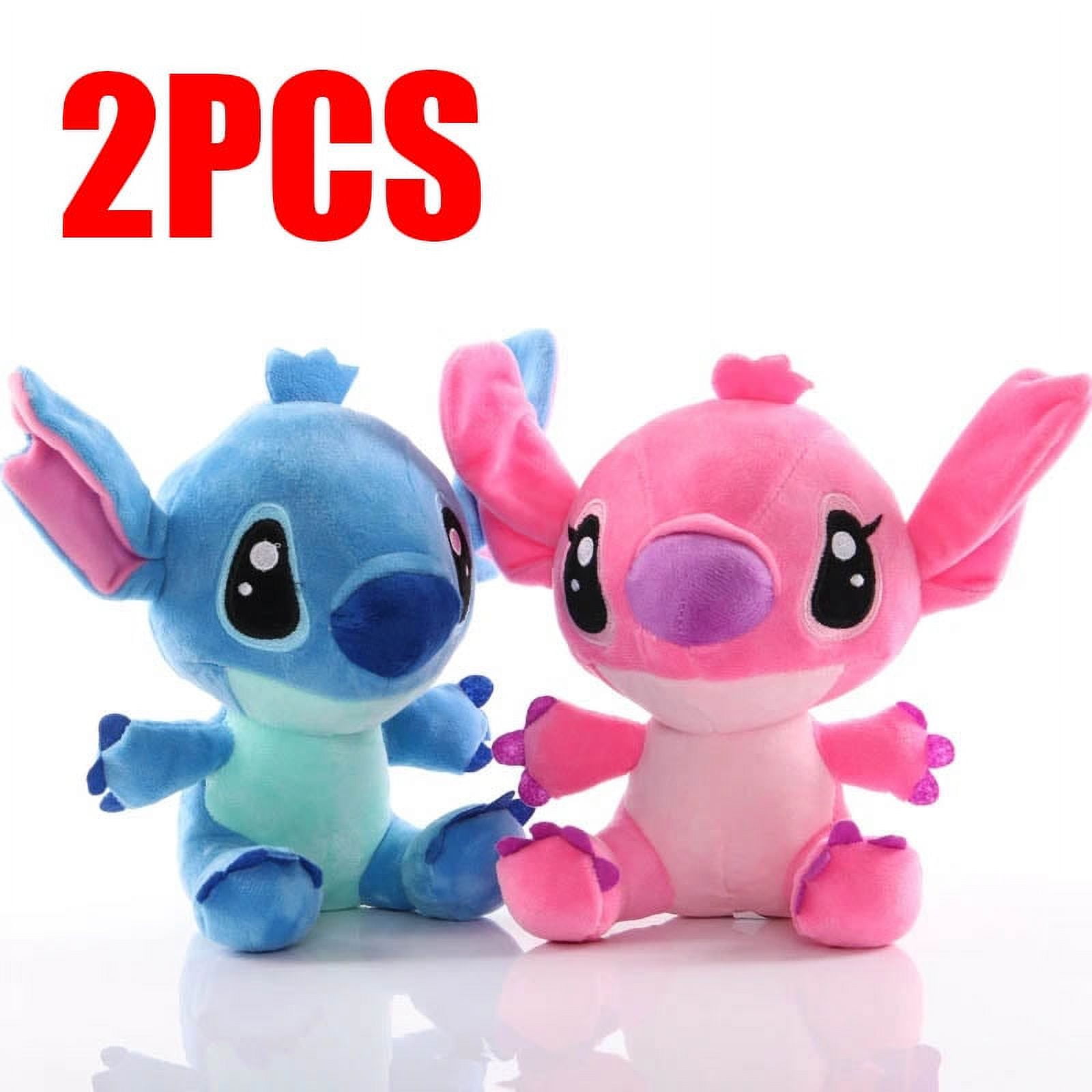 eidanz 2pcs lilo stitch plush toys, 12cm stuffed keychain and bag clip toy, lilo  stitch plush toys, lilo plush set, cute soft