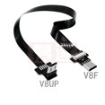 10CM Micro USB FPC Male to Female USB 2.0 Short Cable Converter