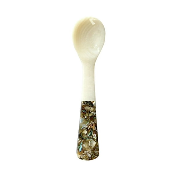 10CM Shell Spoon with Splicing Handle Caviar, Coffee, Ice Cream, Jam & Dessert Scoop for Kitchen, Restaurant, and Tableware