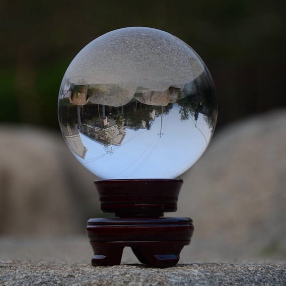 10CMtransparent Crystal Clear Glass Ball Ultra Manipulation Contact Juggling Ball Funny Gadgets for Magicians