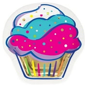 Cupcake Shaped Paper Plates, 8.25", Multicolor, 10 Pieces, by Way To Celebrate