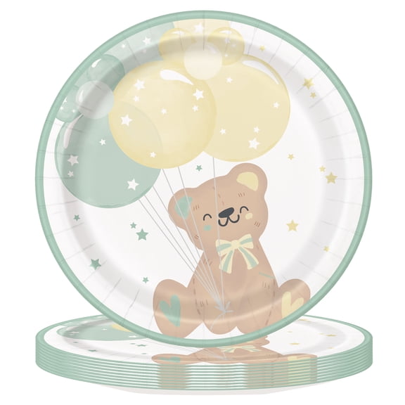 10 Count 9IN Baby Bear Party Plate, by Way To Celebrate