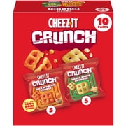 Cheez-It Crunch Variety Pack Cheesy Baked Snacks, Lunch Snacks, 10 Count