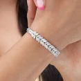 thumbnail image 1 of 10CT Marquise Cut Natural Moissanite Diamond Women's Bracelet Szie 7" 14K White Gold Plated, 1 of 5