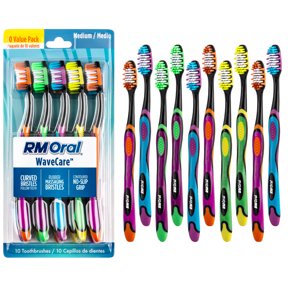 RM Oral WaveCare Toothbrushes, Soft - 10 Count
