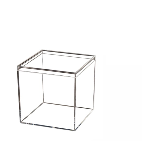 10Cm X 4Inch Clear Acrylic Box, Square Storage Container With Lid, Display Case For Jewelry, Crafts, Party Favors, Home Organizer, Ideal For Bathroom, Bedroom, Office