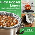 10Count Slow Cooker Liners, Cooking Bags Large Size Crock Pot Liners