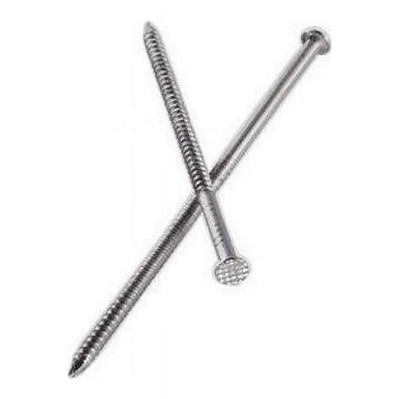 10D 3 in. Stainless Steel Nail with Round Head Deck Ring Shank, 1 lbs - Pack of 120
