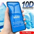 10D Tempered Glass For iPhone 13 12 11 Pro Max XS XR X 8 6S Plus SE2