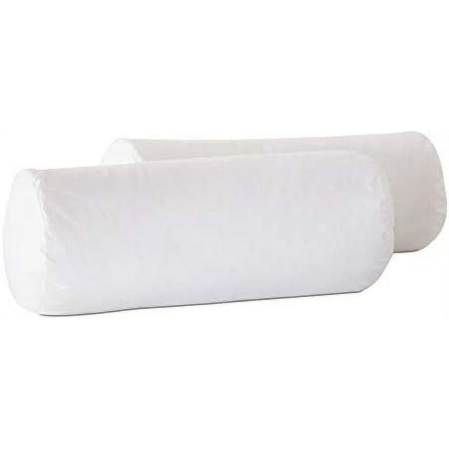 10Dx25 Hypoallergenic Luxury 100 Small Feather Round Bolster Pillow