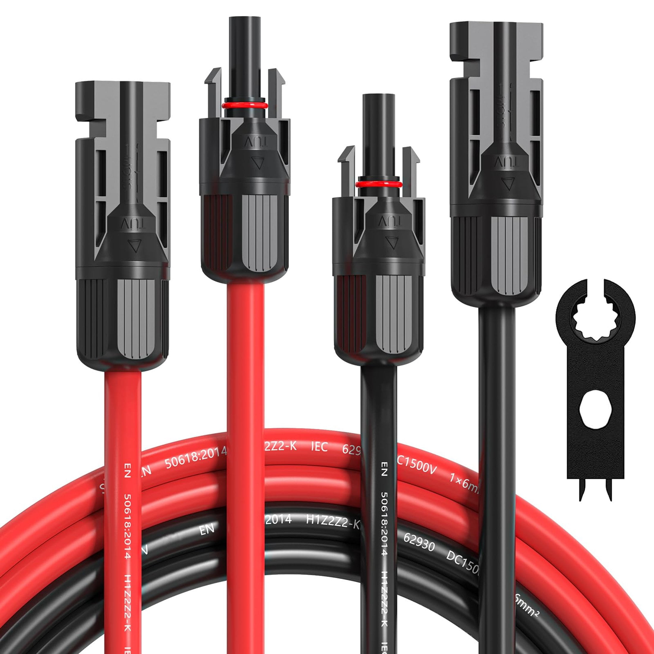 10FT 10AWG Solar Extension Cable for RVs, Boats, and Solar Systems