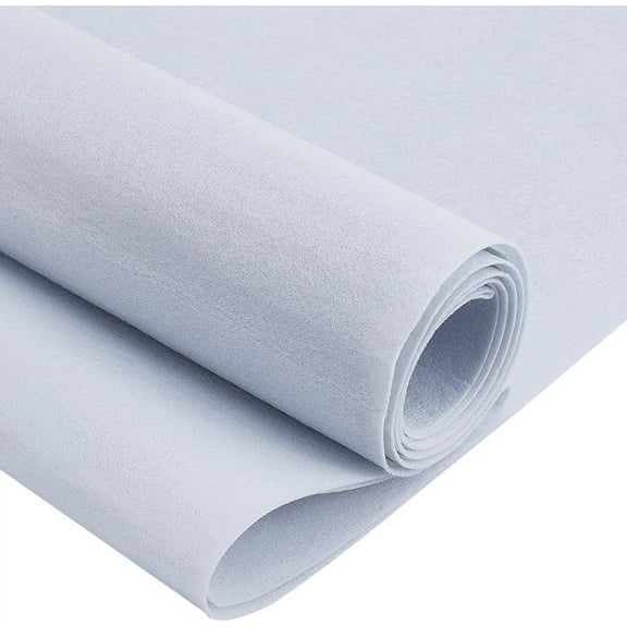 10FT 15.74 Inch Wide White Felt Roll 1mm Thick Fabric Sheets Soft Woven Nonwoven Fabric Sheets for DIY Making