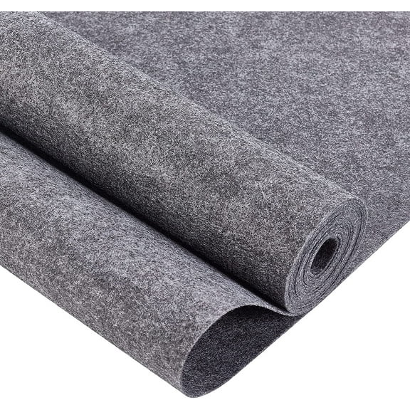 10FT 15.75 Inch Wide Dark Gray Felt Fabric Sheet Nonwoven Felt Roll Padding Felt Fabric for Cushion DIY Craft Patchwork Sewing 0.9mm Thick Gray DIY