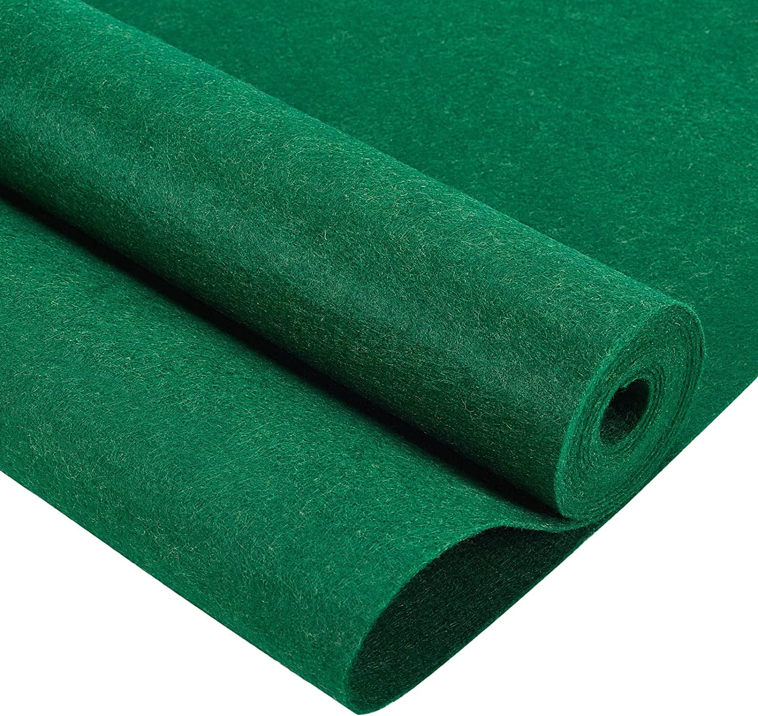 10FT 15.75 Inch Wide Green Felt Fabric Sheet St Patrick's Day Nonwoven Felt  Roll Padding Felt Fabric for Cushion DIY Craft Patchwork Sewing 0.9mm