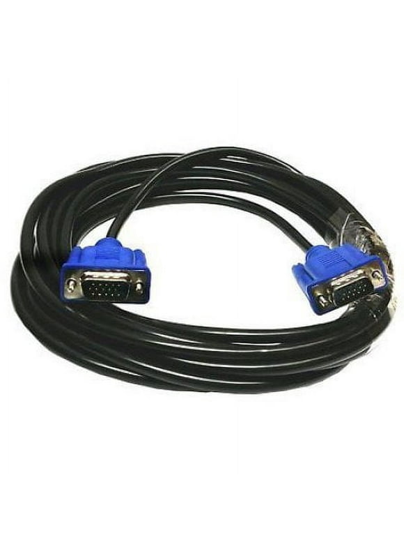 10FT 15PIN GOLD PLATED BLUE SVGA VGA ADAPTER Monitor Male Cable CORD FOR PC HDTV