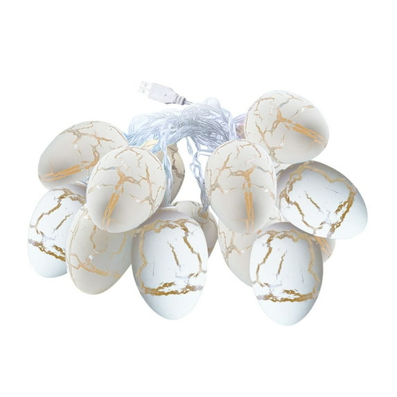 10FT 20 LED Easter Egg Lights Battery Operated, Easter Egg String Lights for Spring Decor Easter Decorations for the Home Yard Tree Party Indoor Outdoor Decor