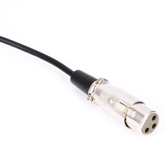 10FT 3.05m 3 Pin XLR Connector Female to 1/8 inch 3.5mm Male Stereo Jack Microphone Audio Cord Cable for Shotgun Mic to DV Camera Video Audio Interconnect Flexible Studio Standard Connection Black