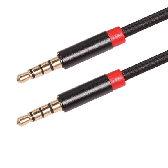 10FT 3.5mm 4 Pole TRRS 3.5mm Male to Male Converter Aux Microphone Audio Cable