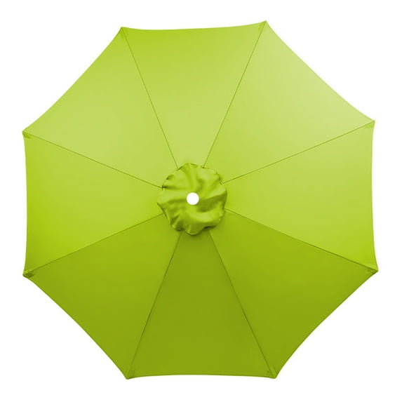 10FT 6 Ribs Patio Umbrella Replacement Canopy (Canopy only), Canopy Replacement UV Protection Waterproof Outdoor Table Market Yard Umbrella Top Outdoor Umbrella Canopy - Light Green