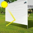 thumbnail image 1 of 10FT  Canopy SunWall with Middle Zipper for Outdoor Shade -  Waterproof Sidewall, 1 of 6