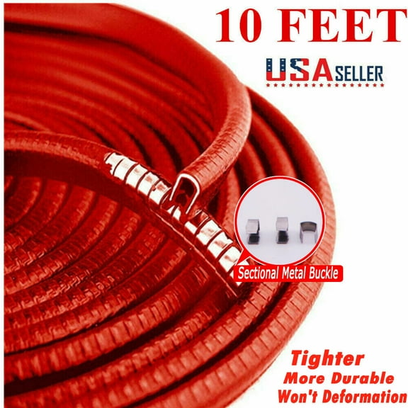 10FT Car Door Trim Red Moulding Edge Guard Scratch Metal Rubber Seal Protector