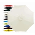 thumbnail image 1 of 10FT Covers - Market Patio Umbrella Replacement Canopy - 6 Ribs Top Canvas - UV Protective and Water Resistant Umbrella Fabric - Premium Quality Replacement Canopy Cover Only - White, 1 of 11