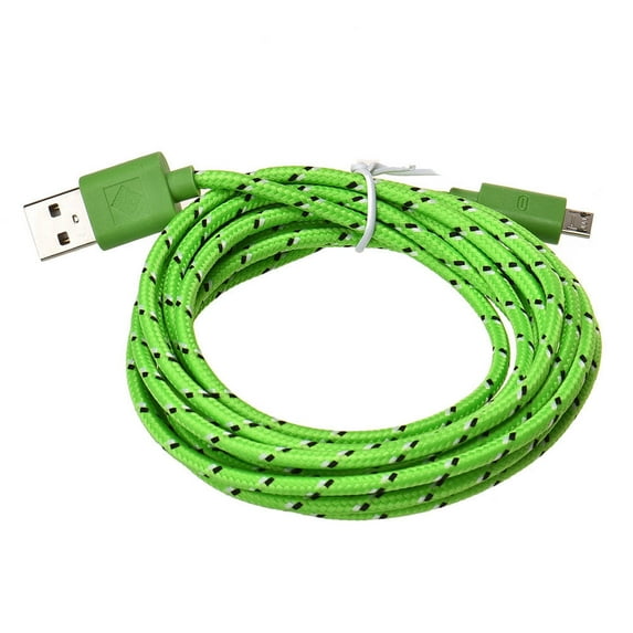 10FT Extra Long Micro USB Charger High Speed Data Sync Cord for Smartphones and Tablets with Universal Compatibility