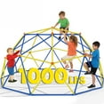 thumbnail image 1 of Climbing Toys for Kids, 10FT Geometric Climbing Dome, Colorful Jungle Gym & Climbers Outdoor w/High Strength Steel Frame, Max Support 1000LBS, Age 3-12 Boys&Girls Indoor Climbing Toys, 1 of 9